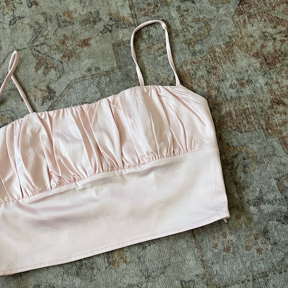 Princess Polly Pink Ruched Crop Top - Picture 6 of 14